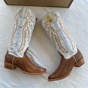NWT Women's Stetson Toni Boots- Teju Lizard